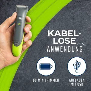 Veet Men Intimate Trimmer - Trimmer + 1 Trimmerkopf & 2 Kammaufsätze