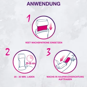 Veet Easy Wax Roll On Nachfüllpatrone Beine & Arme, 50ml