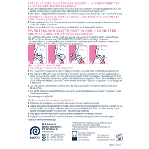 Veet PURE Haarentfernungs-Set Gesicht, normale Haut, 100ml