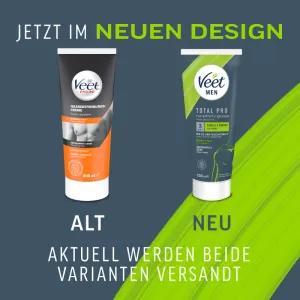 Veet Men Haarentfernungscreme Oberkörper & Beine, normale Haut, 200ml