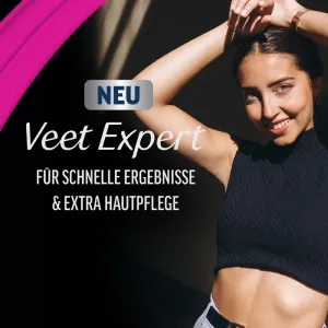 Veet EXPERT Intim-Haarentfernungs-Set, Intim-Haarentfernungscreme + Multi-Benefit Schaum, 100ml