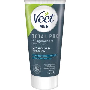 Veet Men Intim-Haarentfernungs-Set, Haarentfernungscreme Intimbereich + Pflegebalsam, 150ml
