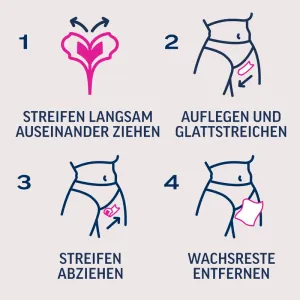 Veet PURE Kaltwachstreifen Bikini & Achseln, sensible Haut, 16 Stück