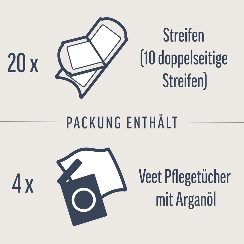 Veet EXPERT Kaltwachsstreifen Gesicht, alle Hauttypen, 20 Stück 8