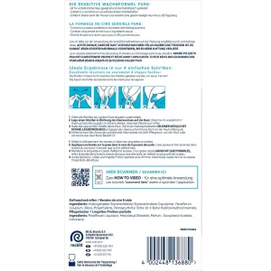 Veet PURE Kaltwachsstreifen Beine & Körper, sensible Haut, 40 Stück