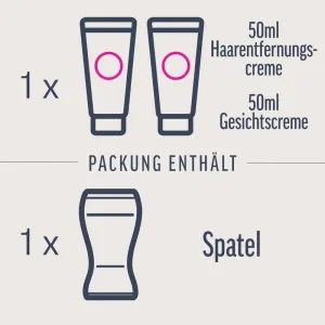 Veet PURE Haarentfernungs-Set Gesicht, normale Haut, 100ml