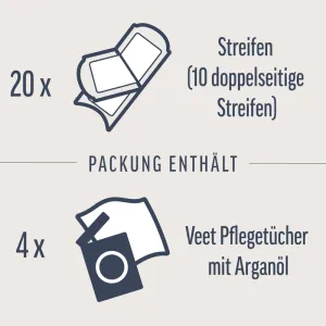 Veet EXPERT Kaltwachsstreifen Gesicht, alle Hauttypen, 20 Stück 10
