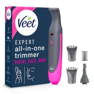 Veet EXPERT All-In-One Trimmer - Trimmer + 2 Trimmerköpfe & 3 Kammaufsätze 8