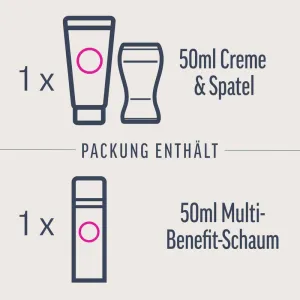 Veet EXPERT Intim-Haarentfernungs-Set, Intim-Haarentfernungscreme + Multi-Benefit Schaum, 100ml