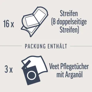 Veet EXPERT Kaltwachsstreifen Bikini & Achseln, alle Hauttypen, 16 Stück