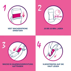Veet Easy Wax Roll On System, Applikator + 50ml Patrone