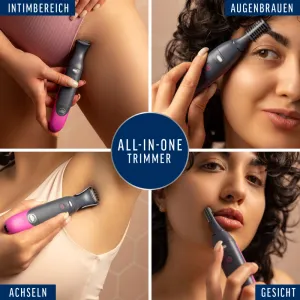 Veet EXPERT All-In-One Trimmer - Trimmer + 2 Trimmerköpfe & 3 Kammaufsätze 8